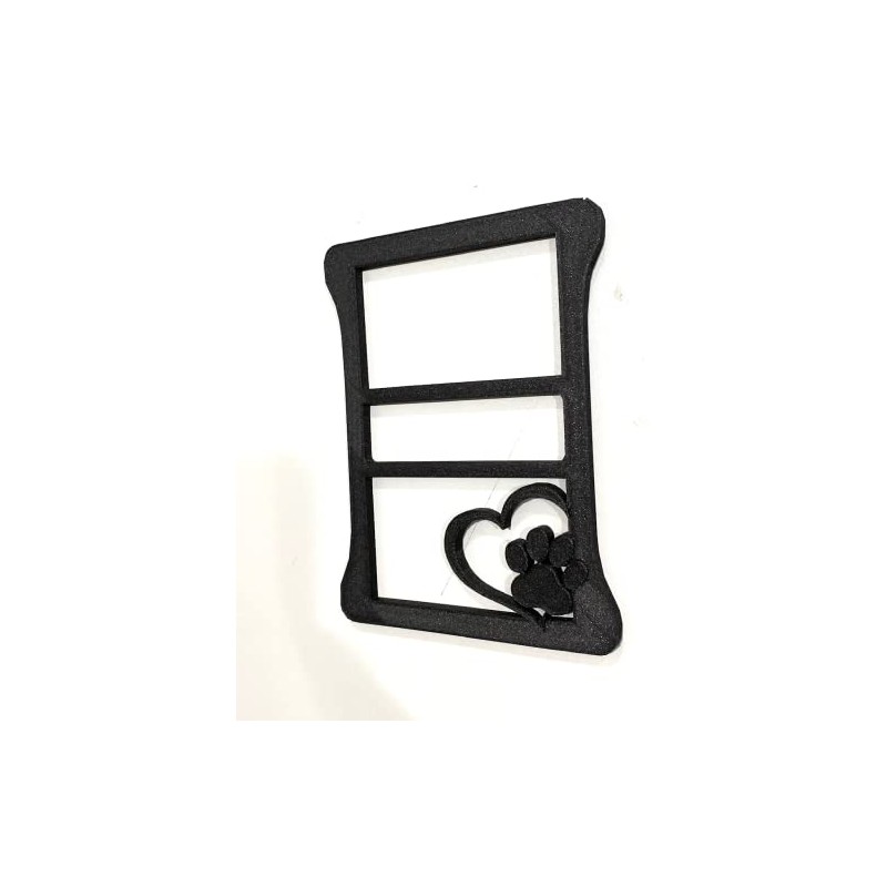 Paw Inside Heart in 3D for Jeep Wrangler Led Version