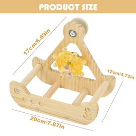 Holz Wellensittich Schaukel Vogelspielzeug Hängespielzeug Vogelspielplatz Geeignet Für Vogelkäfige, Intelligenzspielzeug Für Wellensittiche, Nymphensittiche & Kleine Papageien