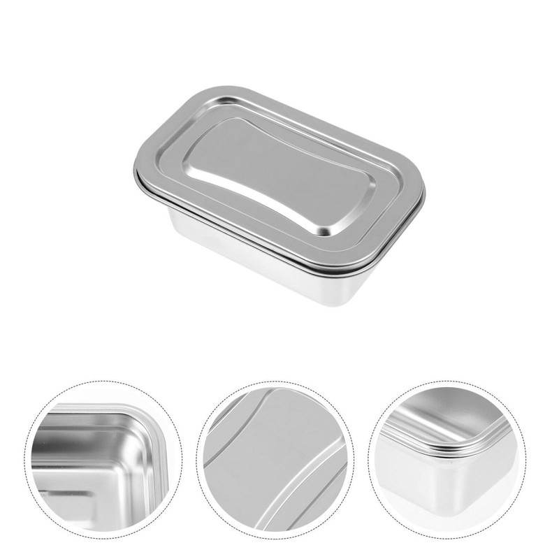 Hemoton Ice Cream Container Stainless Steel Ice Cream Storage Container