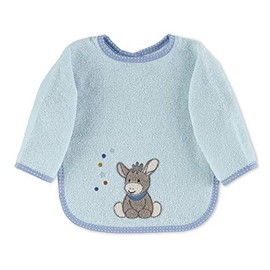 Sterntaler Emmi Baby Boys' Bib with Sleeves, Blue, 73 x 50 cm