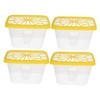 KICHOUSE 4pcs Large Room Dehumidifier Box Moisture Absorber Replacement Container