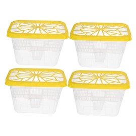 KICHOUSE 4pcs Large Room Dehumidifier Box Moisture Absorber Replacement Container for Wardrobe Damp Absorber Case Empty Plastic Holder