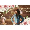 7x5ft Cowgirl Birthday Backdrop Rustic Wooden Western Theme Women Girls