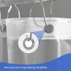 Tonnali Stall Clear Shower Curtain Liner 54 x 72 inch,