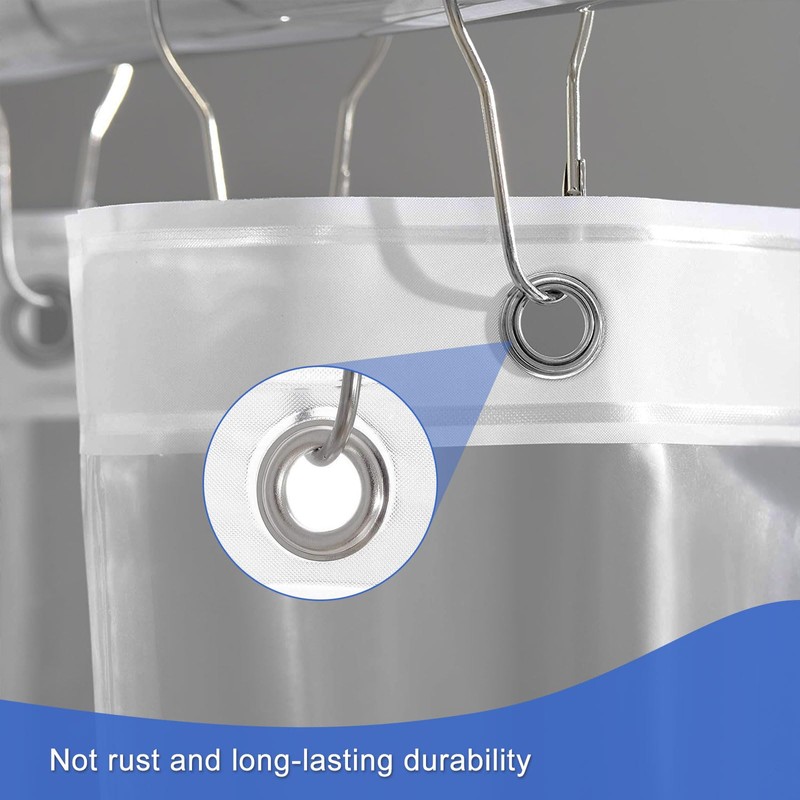 Tonnali Stall Clear Shower Curtain Liner 54 x 72 inch,