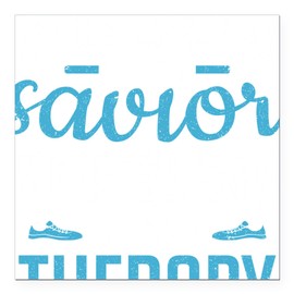 CafePress 26.2 Jesus is My Savior Marathon Square Car Magnet, Magnetic Bumper Display