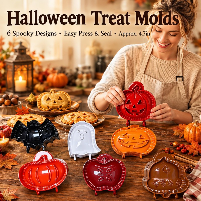 Mini Hand Pie Molds, 6 Pcs Pocket Pie Maker Press