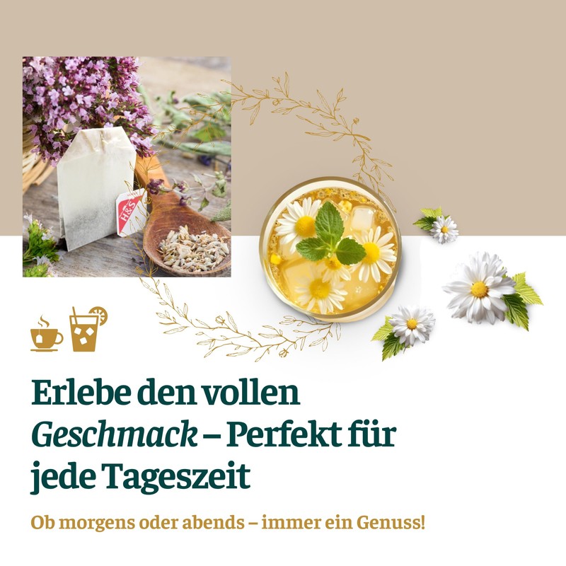 H&S Organic Herbal Tea 5 x 20 Bags (1.5 g