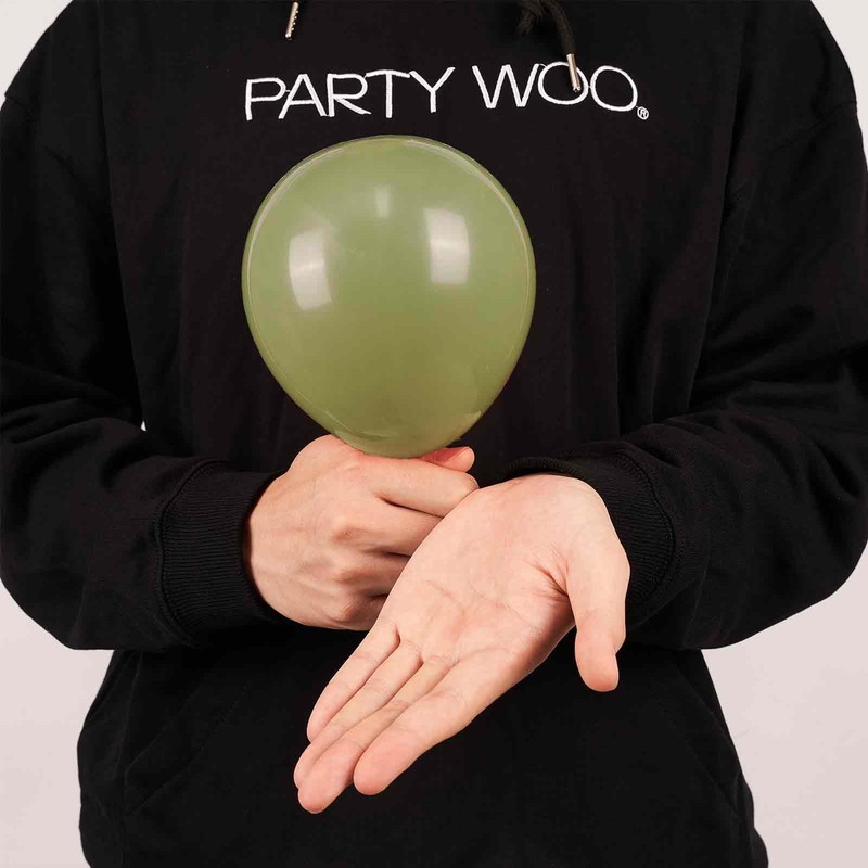 PartyWoo Sage Green Balloons 50 pcs 5 Inch Small Mini