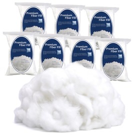 1400g/49.3oz Polyester Fiber Fill, Premium Fiber Fill Stuffing, Fluff Stuffing High Resilience Fill Fiber for Stuffed Animal Crafts, Pillow Stuffing, Cushion Stuffing