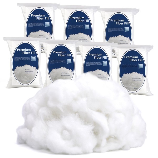 1400g/49.3oz Polyester Fiber Fill, Premium Fiber Fill Stuffing, Fluff Stuffing