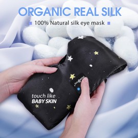 Musicozy Schlafmaske mit Bluetooth-Kopfhörern, 100 % natürliche Seide, Augenmaske, Kopfhörer für Männer und Frauen, weiche Schlaf-Kopfhörer, Bluetooth-Augenmaske zum Schlafen, Reisen, Entspannen, Yoga