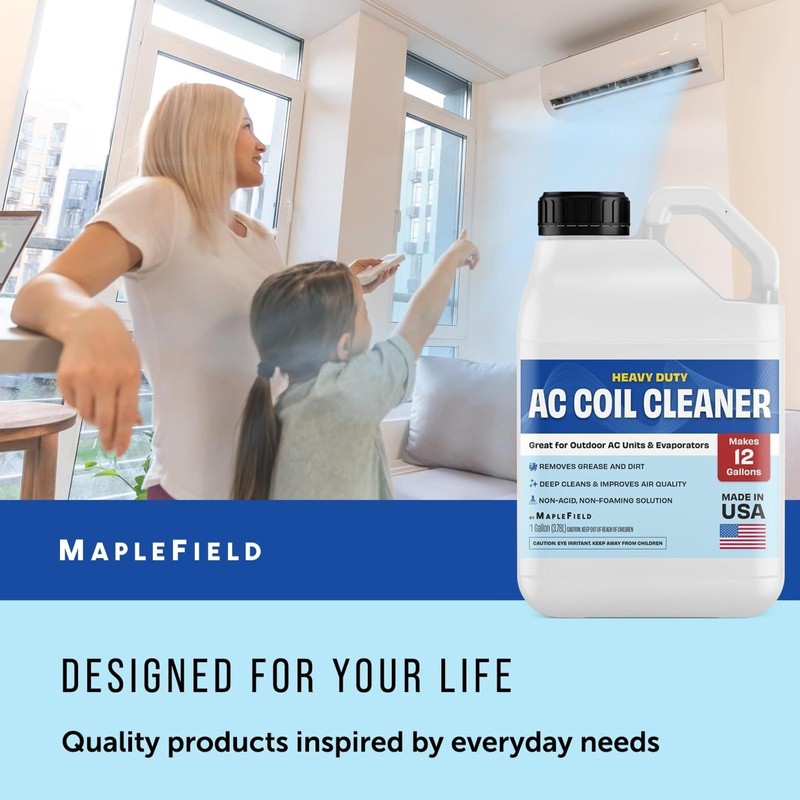 Maplefield Concentrated AC Coil Cleaner - Deep Condenser Coil Cleaning