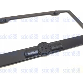Unbranded 1pc 3D Black 86 Emblem Badge BLACK Stainless Metal License Plate Frame Holder
