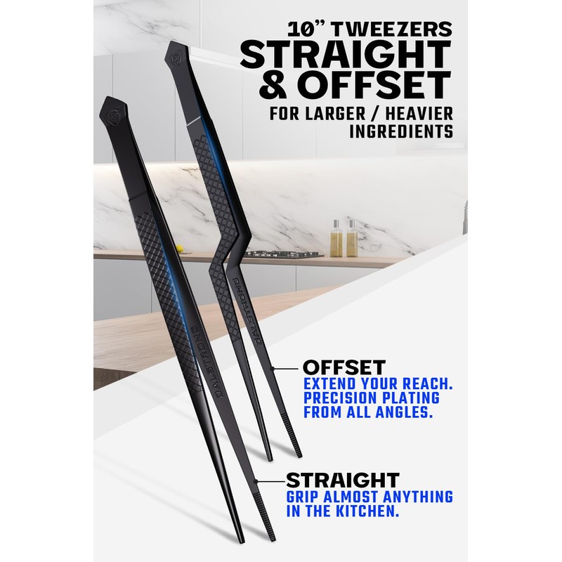DALSTRONG Professional Plating Tweezers - 5 Piece Set - 6.5