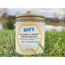 Doo’s Premium Whipped Tallow &  Honey Moisturizer Infused with Lavender and Myrrh - Volume: 6 fl. oz.