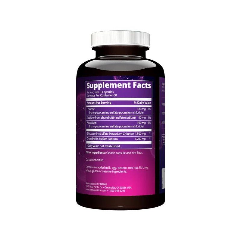 MRM Glucosamine 1500mg & Chondroitin Sulfate 1200mg | Triple Strength