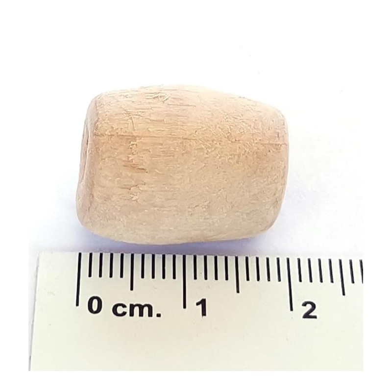 Genérico Cuenta Ovalada de Madera 20mm 100 Piezas