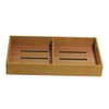 HankStar Solid Spanish Cedar Cigar Tray with One Adjustable Divider,