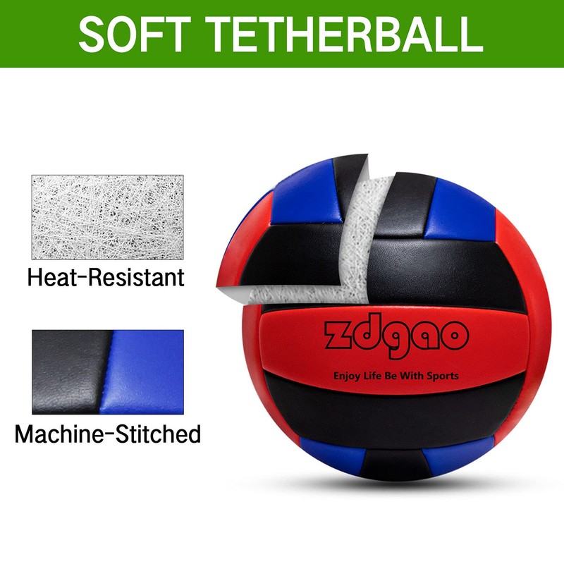 YDDS Tetherball Set, Replacement Tether Ball with Carabiner, Ball Pump