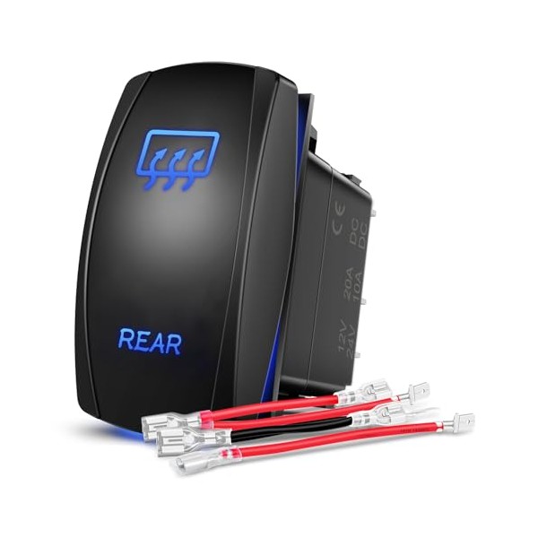 Nilight Nilight Rear Rocker Switch Led Light Bar Switch 5
