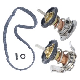 u.s.eliteautoparts 8C3Z8575D Powerstroke Motorcraft Thermostat Kit For Ford F-250 2008-2010 6.4L