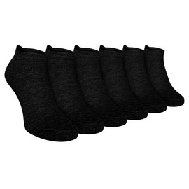 Sock Snob - 6 Pack Mens Cotton Ankle Low Cut Short Quarter Gym/Trainer Socks (6-11 UK, Black)