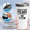 Filmmaker White Tumbler 20oz - Directing films is my therapy