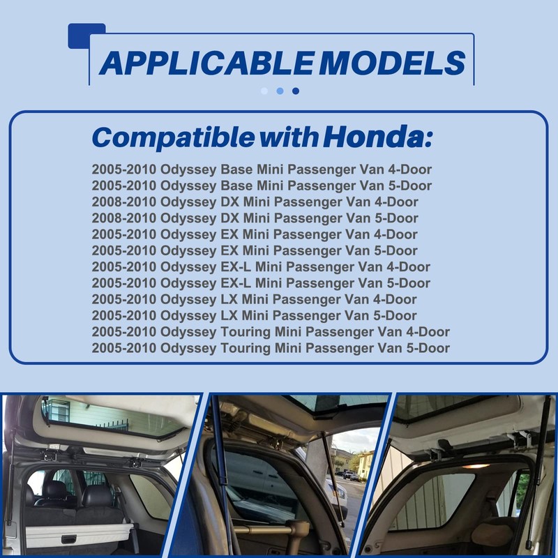 Replacement for Honda Odyssey Liftgate Struts - Fit 2005-2010 Vehicles