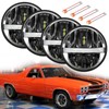 UNI-SHINE 5 3/4'' 5.75 inch LED Headlights Round 4pcs Reflector