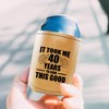 40th Birthday Decorations for Men Turning 40, Funny Can Cooler