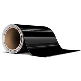 VViViD+ Ultra-Gloss Piano Black Air-Release Adhesive Premium Vinyl Pinstripe Tape Roll (4 Inch x 20ft)
