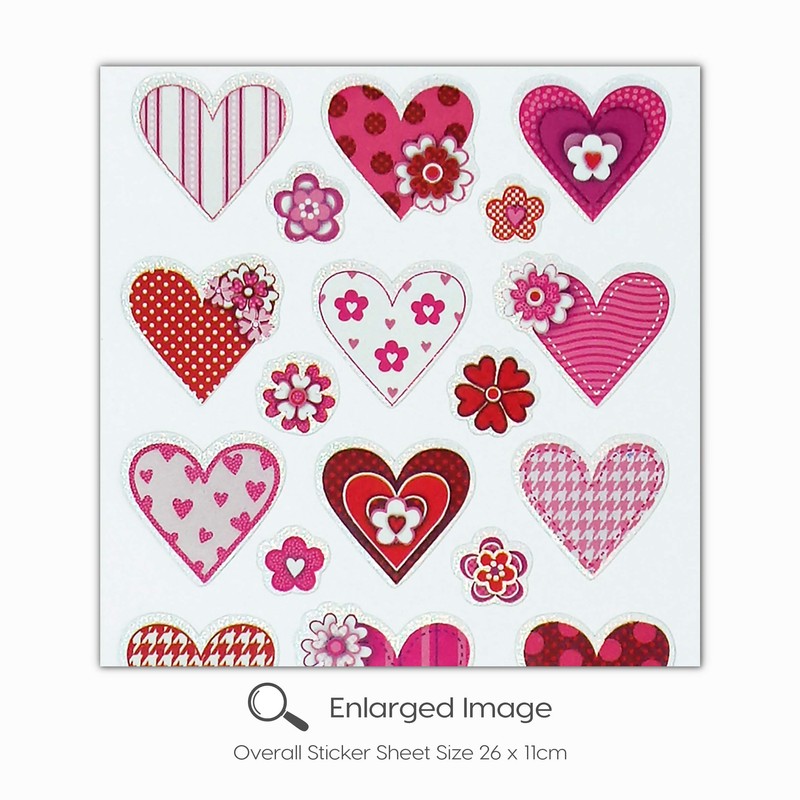 Fun Stickers Hearts 914