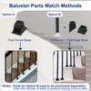 Sidasu 10 Pack Iron Balusters Staircase Rectangular Hollow Stair Spindles