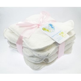 Blümchen Nacht-Saugeinlage für Stoffwindeln Bambus-Frottee 5er-Set