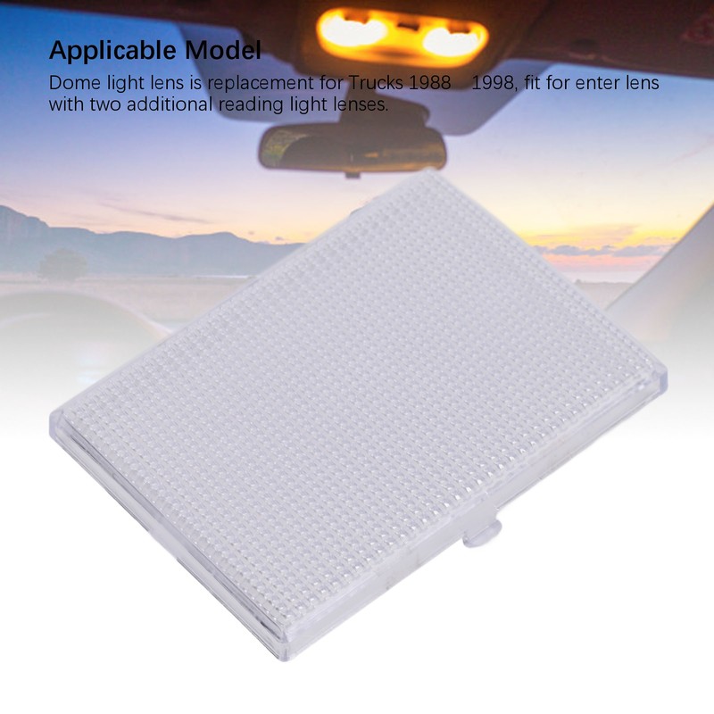 Dome Light Lens Snap On Transparent Plastic Roof Dome Light