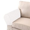 LERTREE Pack of 2 Velvet Soft Sofa Arm Slipcovers Elastic