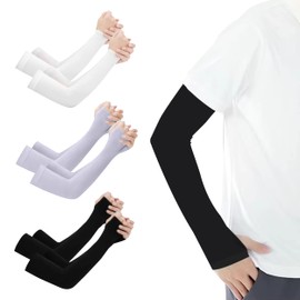 6 Pairs of Arm Sleeves, Compression Arm Sleeves, Sun Protection Arm Warmers for Men Women, Cooling Sleeves, Cool Sleeves, Arm Sleeves, Gaming Volleyball Arm Protectors for Outdoor Sports, Hiking