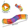 Cat Toy, Foldable Cat Tunnel, Bunny Tunnel, 2-Way Cat Tunnel,