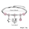 LUXYSODE Football Initial A-Z Bracelet Football Gift for Girls Just