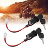 5PCS Motorcycle Ignition Switch with 10PCS Keys Short Wire Engine