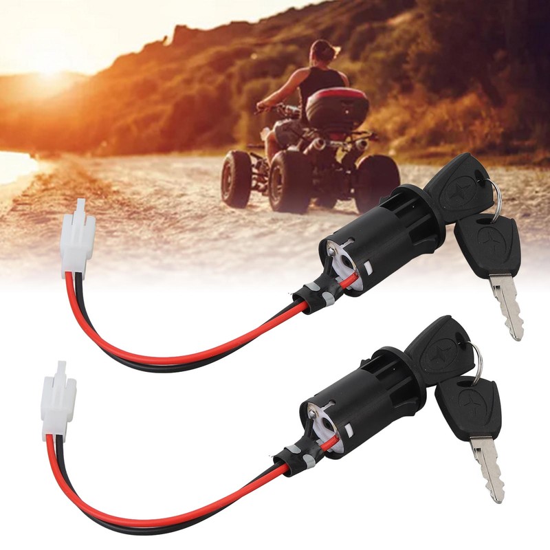 5PCS Motorcycle Ignition Switch with 10PCS Keys Short Wire Engine