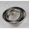ChiliTec Recessed Ceiling Spotlight Round Ring Swivelling Look Brushed Stainless