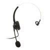 Telephone Headset Single Ear Professional Noise Canceling Adjustable Wired Phone