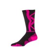 CSI Blitz Performance Crew Socks USA MADE X-Large Black/Ruby Pink