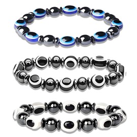 BAGUBDR 3 Piece Anti Alcohol Bracelet for Women and Men, Anxiety Bracelets, Fidget Bracelet to Relieve Stress Suitable for Stylish and Comfortable for Daily Wear and Social Occasions