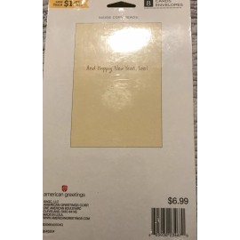 American Greetings 8 Christmas Greeting Cards/ Envelopes Holly Jolly Christmas And Happy New Years