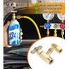 Aupoko R134A Self-Sealing Can Tap with Tank Adapter, 1/2" Acme