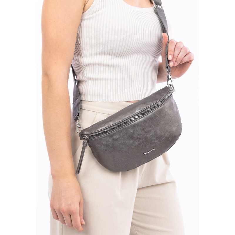 Tamaris TAS Alessia 30817 Women's Shoulder Bag Plain, Dark silver,