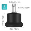 GIOVARA Pack of 5 Glide Castors for Office Chair Wheel